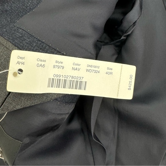 JCrew Ludlow Suit Jacket  Vitale Barberis Canonico Italian Wool 40R Navy Blazer - Picture 4 of 12